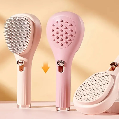 Anti-static 360° telescopic comb with scalp massage.